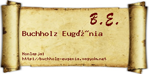 Buchholz Eugénia névjegykártya